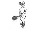 kleurplaat tennis