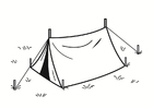 kleurplaat tent