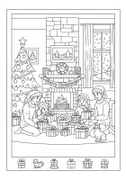 Thuis pakjes openen met Kerst