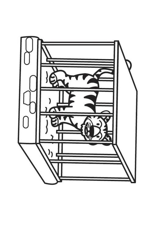tijger in kooi 