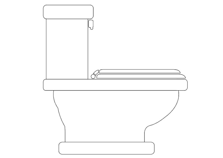Kleurplaat toilet