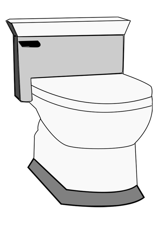 Kleurplaat toilet