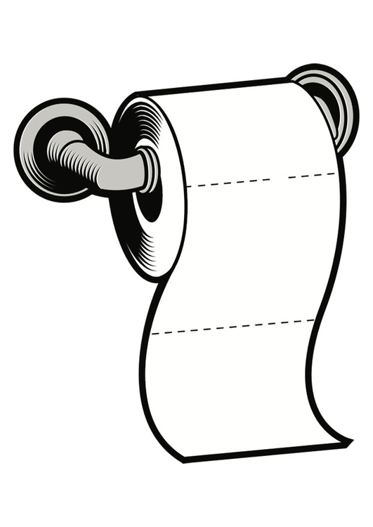 Kleurplaat toiletpapier