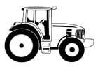 Kleurplaat tractor