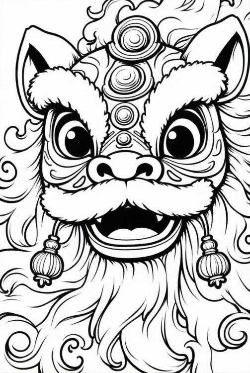 traditioneel Chinees drakenmasker