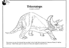 Kleurplaat triceratops