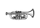 Kleurplaten trompet