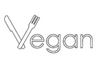 Kleurplaten veganistische voeding