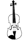 Kleurplaat viool