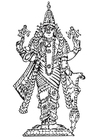 Kleurplaat Vishnu