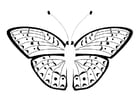 Kleurplaat vlinder 