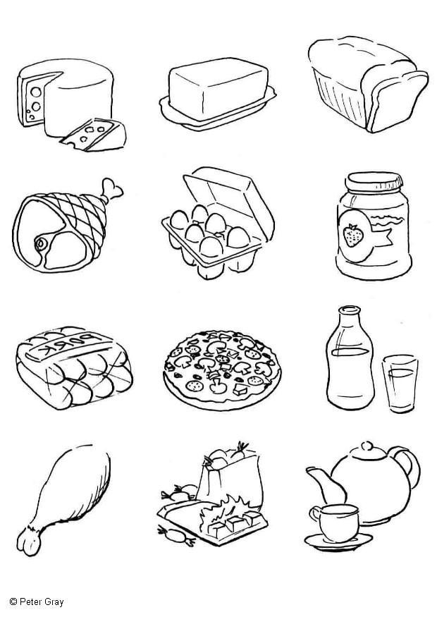 the food groups coloring pages - photo #10
