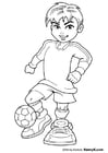 Kleurplaten voetballer