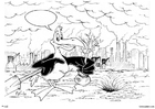 kleurplaat vogel fabriek - boom planten