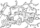 Kleurplaat vrachtwagen