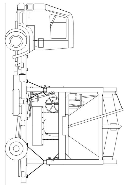 vrachtwagen - zandmixer