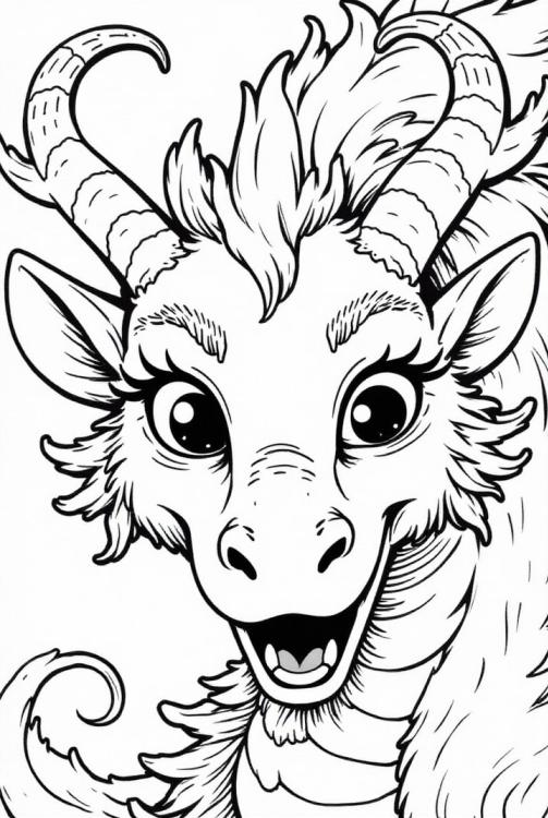 vrolijke draak