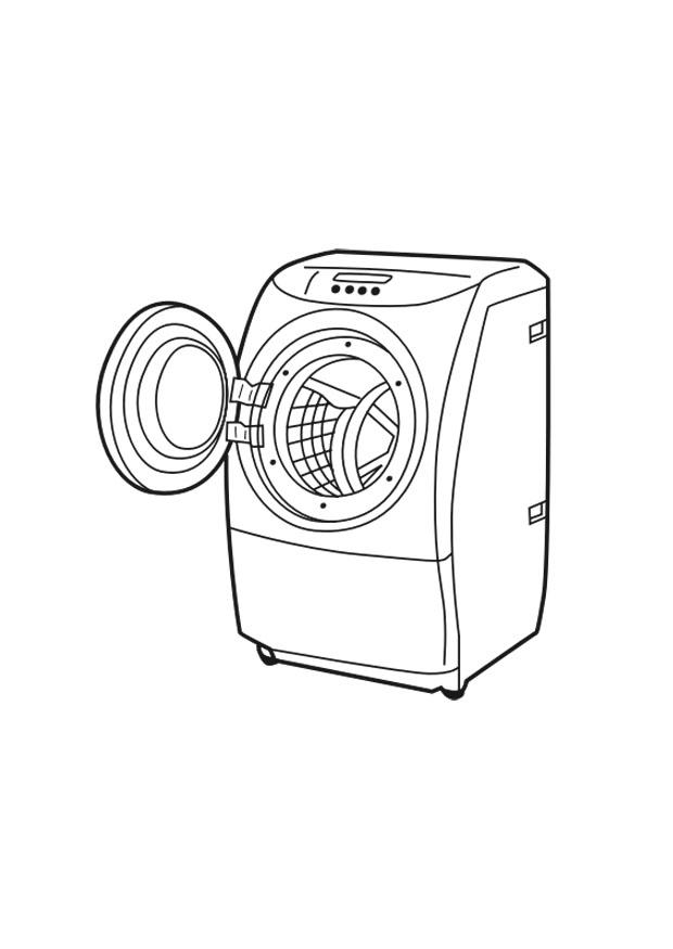 Kleurplaat wasmachine