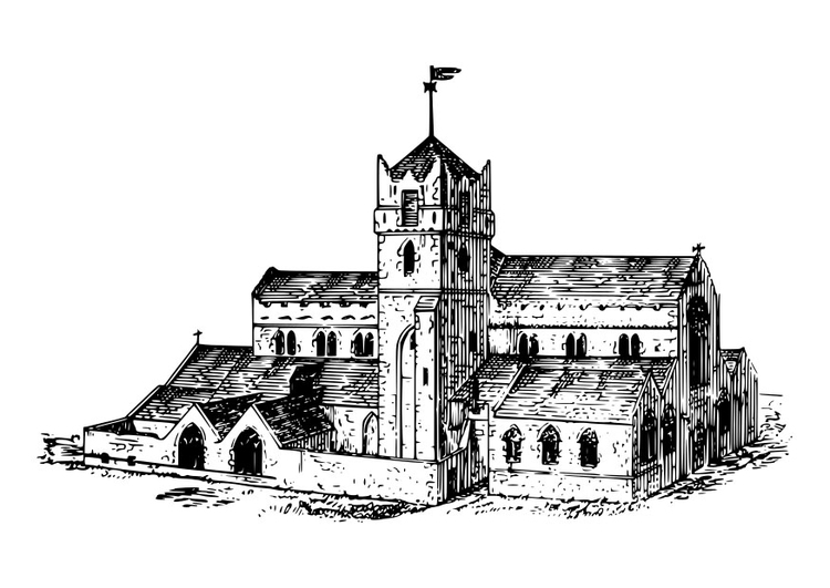 Kleurplaat Waterford Cathedral