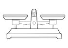 Kleurplaten weegschaal