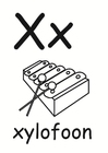 kleurplaat x