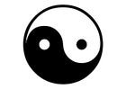 Kleurplaten yin en Yang