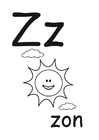 kleurplaat z