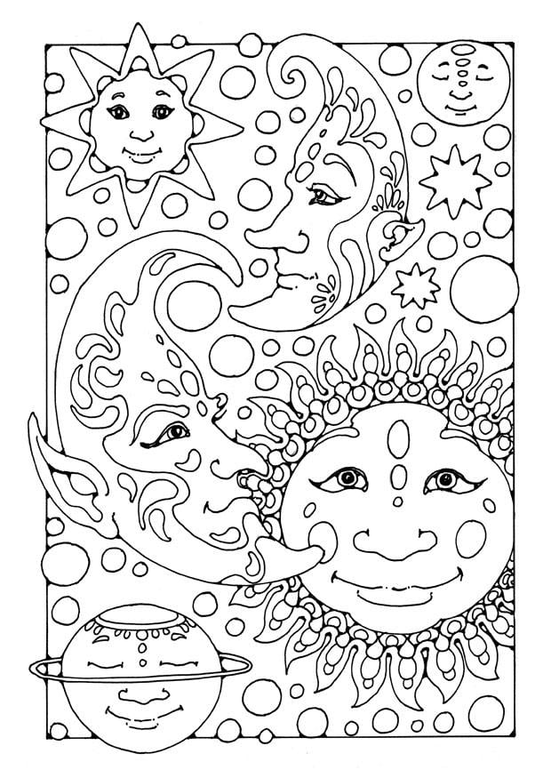 pagan full moon coloring pages - photo #37