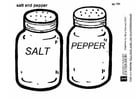 Kleurplaat zout - peper