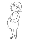 Kleurplaten zwanger
