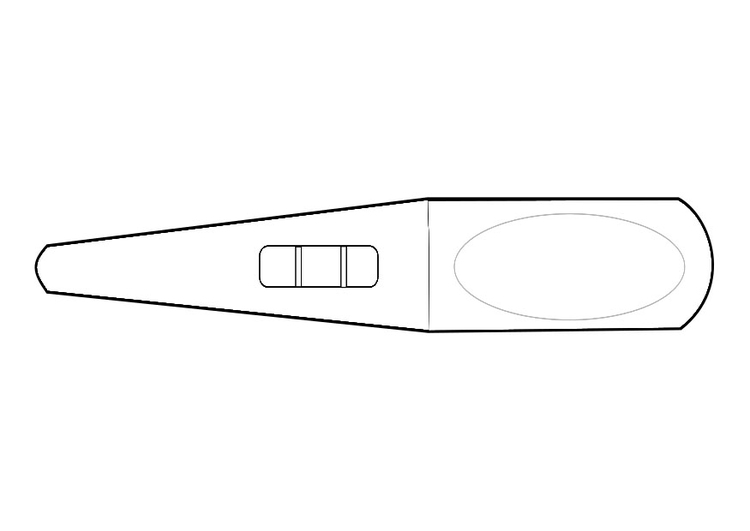 Kleurplaat zwangerschapstest 