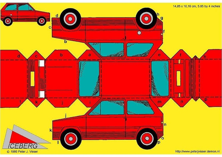 Knutselen auto - knutselen voor kinderen - 3414