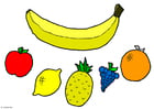 Knutselen mobiel - fruit 